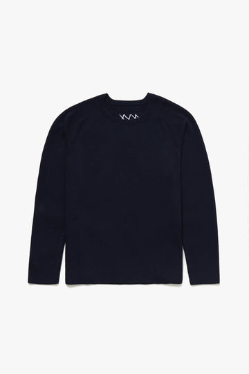 Embroidered Stitch Raglan Sleeve Organic Cotton Top - Oxley Official